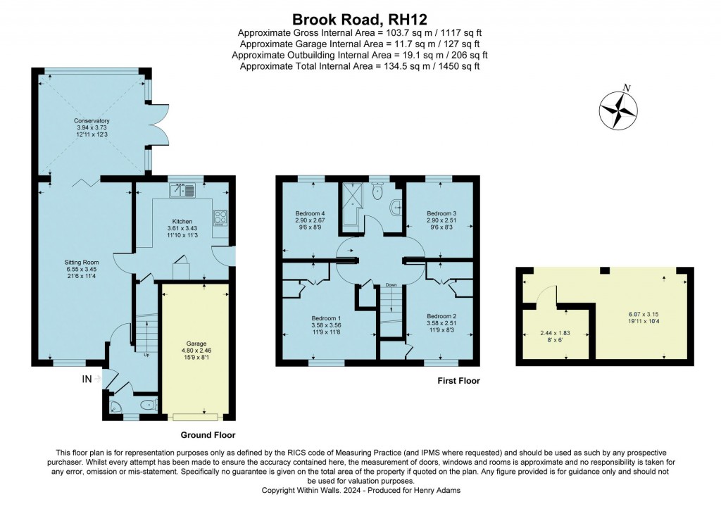Floorplans For Brook Road, Horsham, RH12