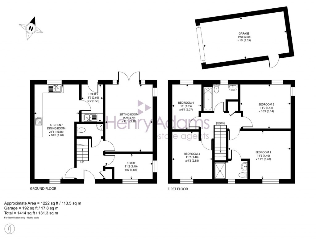 Floorplans For Dowling Way, Walberton, BN18