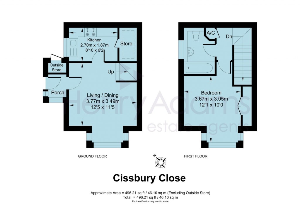 Floorplans For Cissbury Close, Horsham, RH12