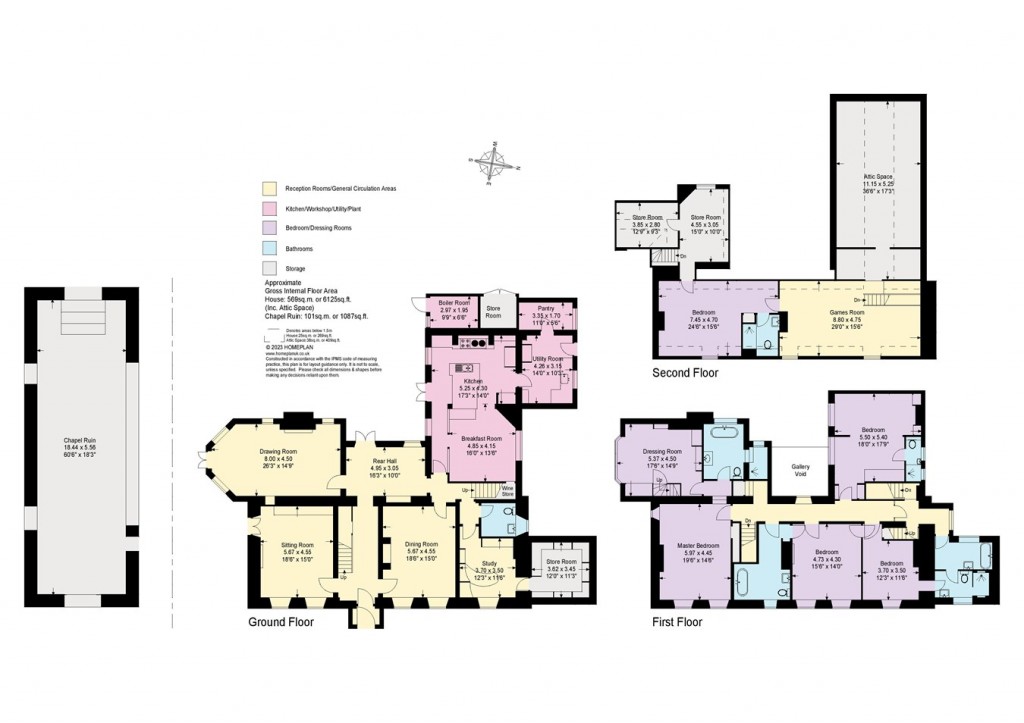 Floorplans For St Leonards, Beaulieu, Brockenhurst, SO42