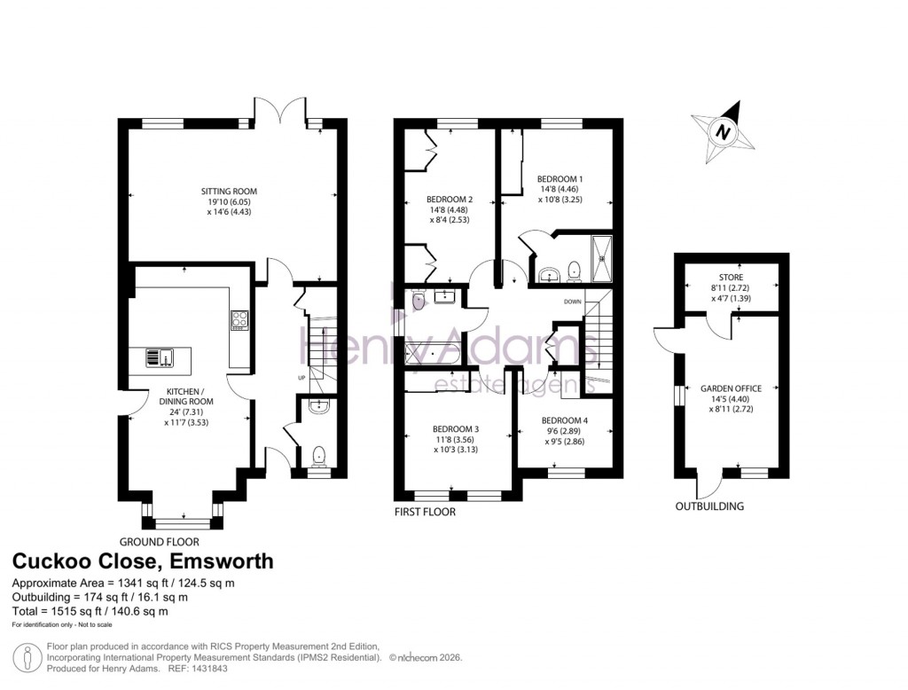 Floorplans For Cuckoo Close, Emsworth, PO10