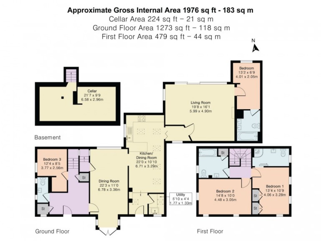 Floorplans For Church Street, Henley-on-Thames