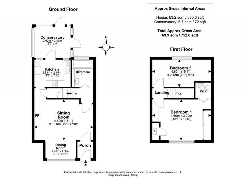 Floorplans For Frys Lane, Everton, Lymington, SO41