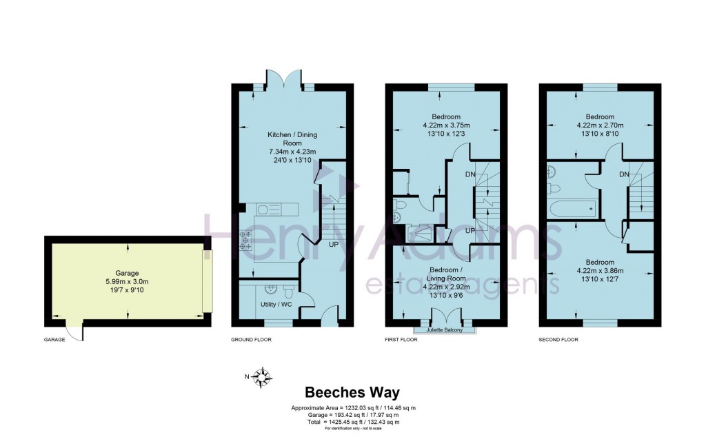 Floorplans For Beeches Way, Faygate, RH12