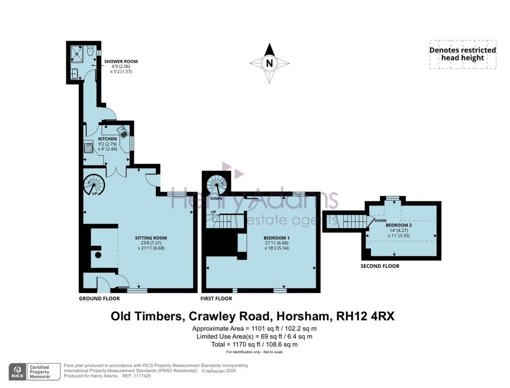 Floorplans For Crawley Road, Horsham, RH12