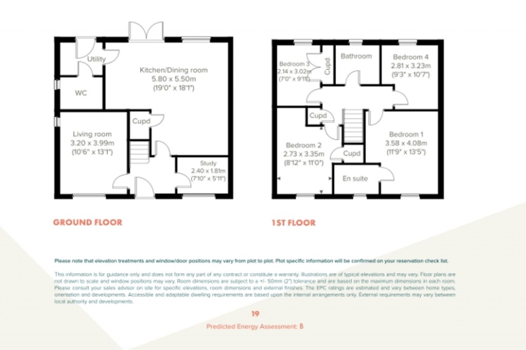 Floorplans For Selsey, PO20