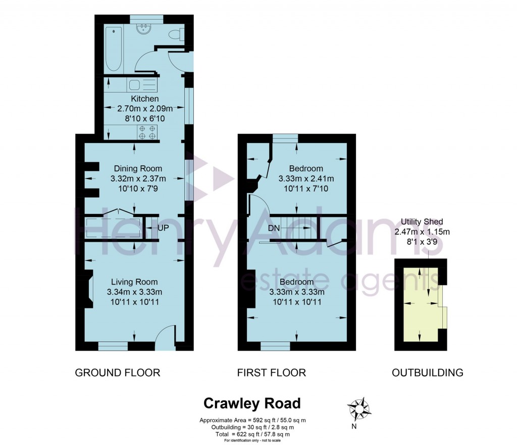 Floorplans For Crawley Road, Horsham, RH12