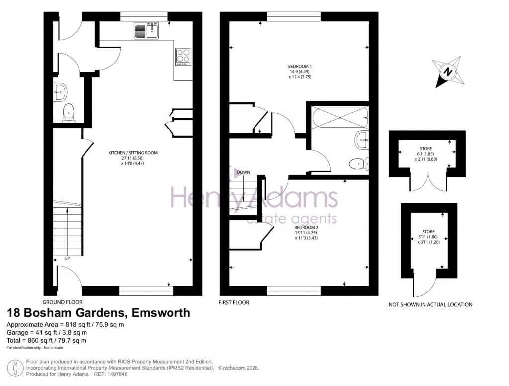 Floorplans For Bosham Gardens, Emsworth, PO10