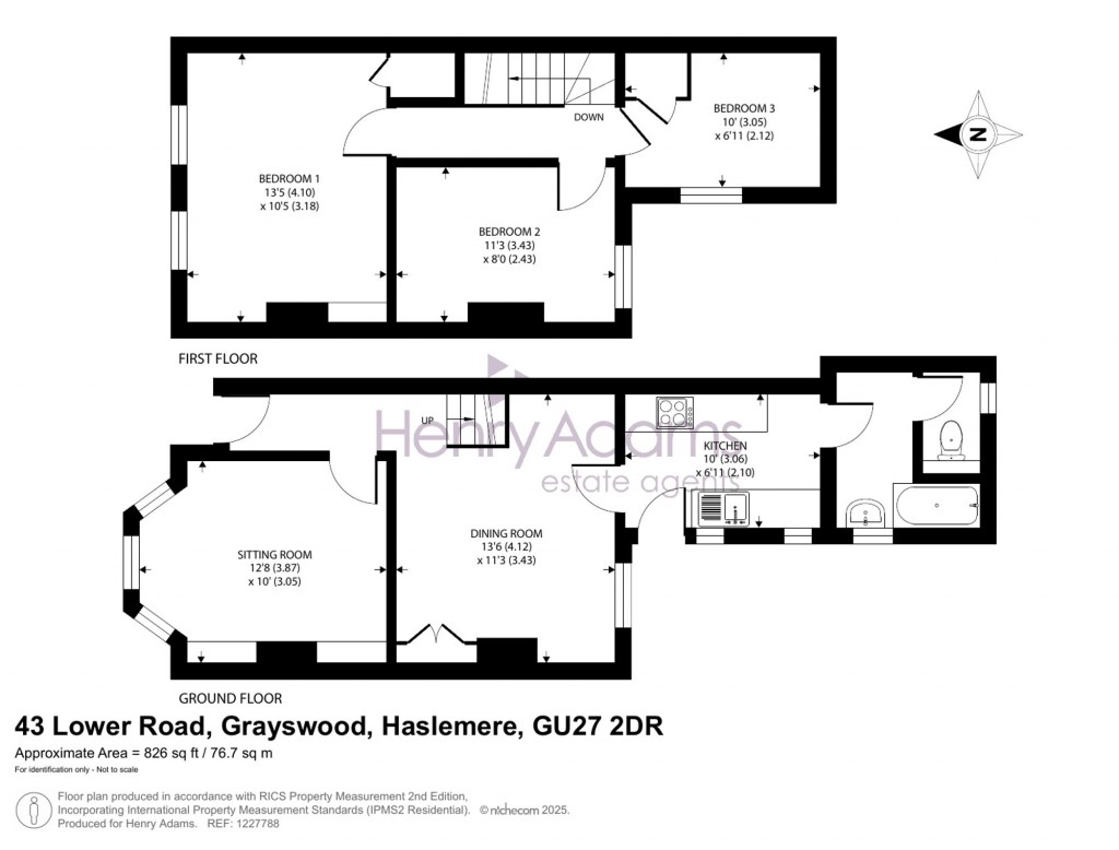 Floorplans For Lower Road, Grayswood, GU27