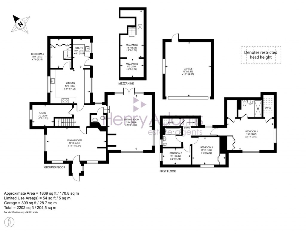 Floorplans For South Lane, Houghton, BN18