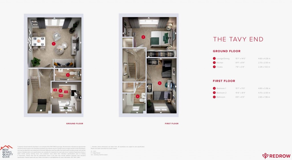 Floorplans For Harbour Views, Bartons Road, PO9
