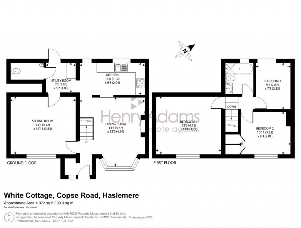 Floorplans For Copse Road, Haslemere, GU27