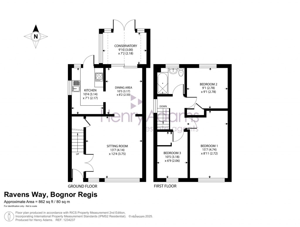 Floorplans For Ravens Way, Bognor Regis, PO22