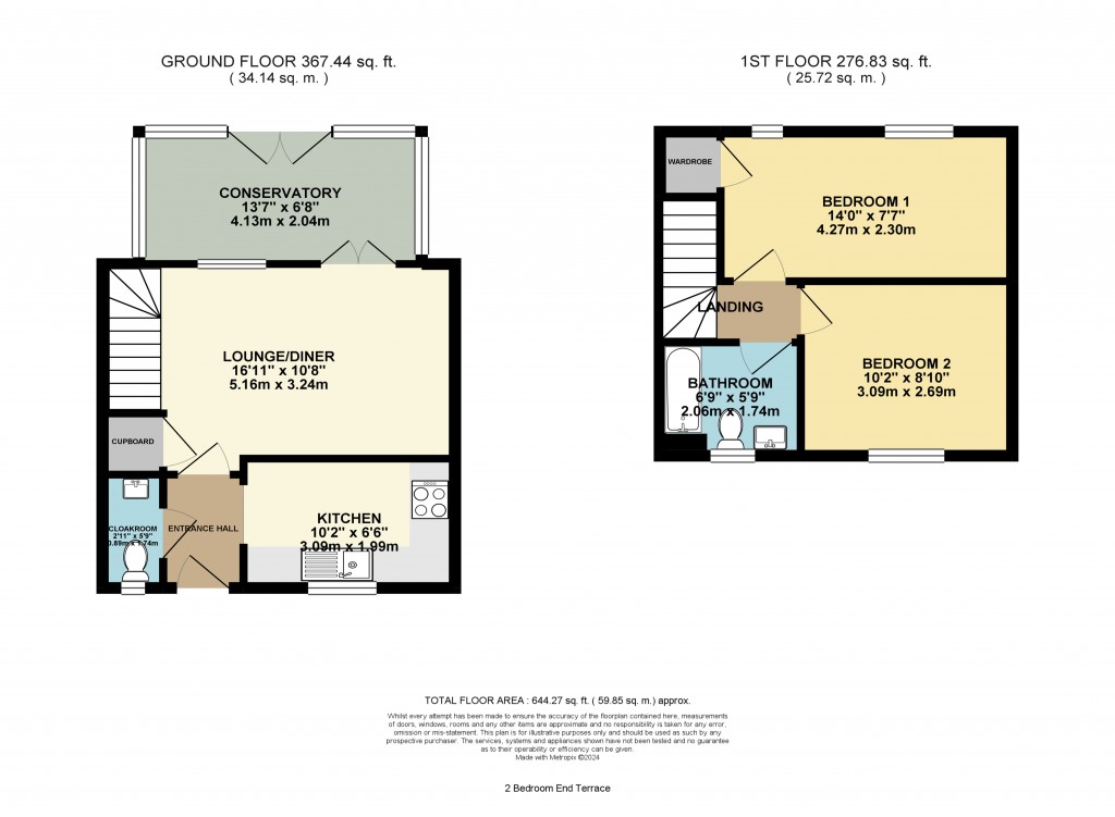 Floorplans For Trivetts Way, Cossington, Somerset