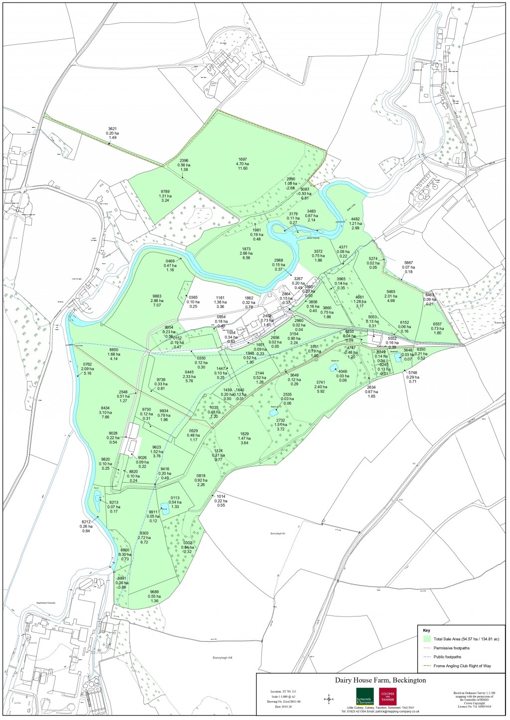 Floorplans For 135 acres, Beckington, Frome
