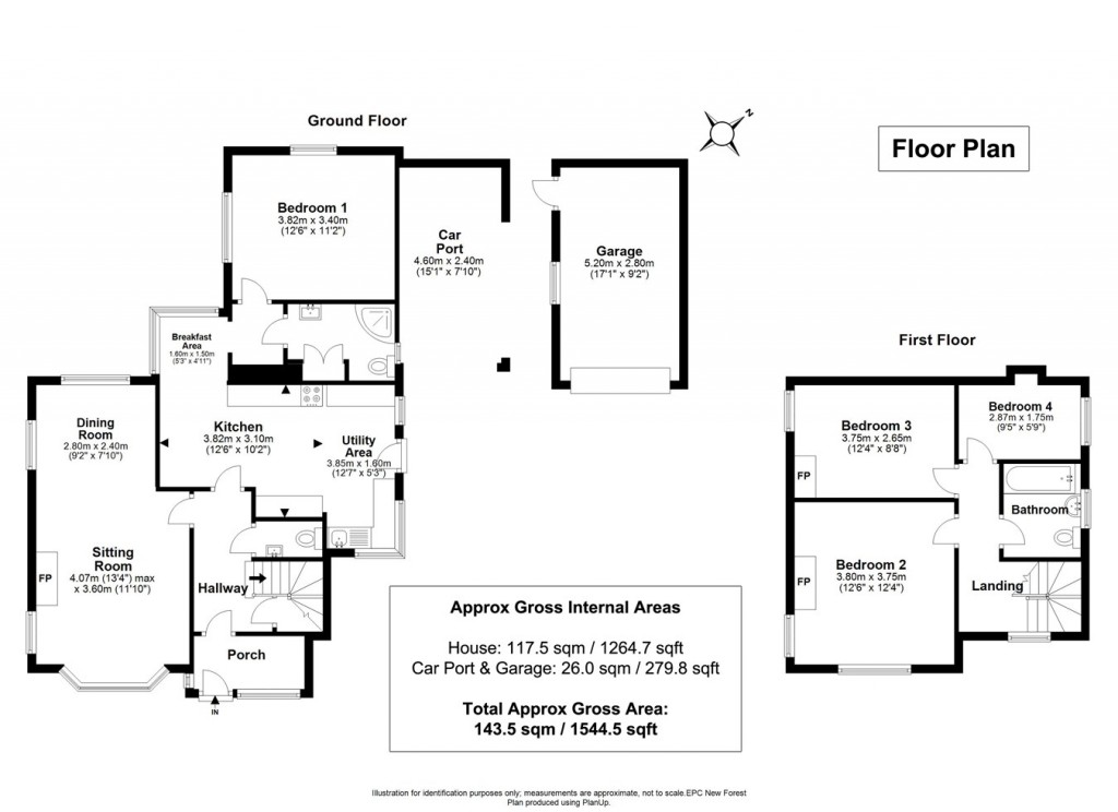 Floorplans For Waters Green, Brockenhurst, SO42