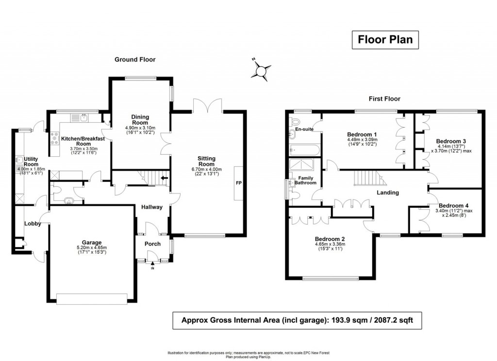 Floorplans For New Forest Drive, Brockenhurst, SO42