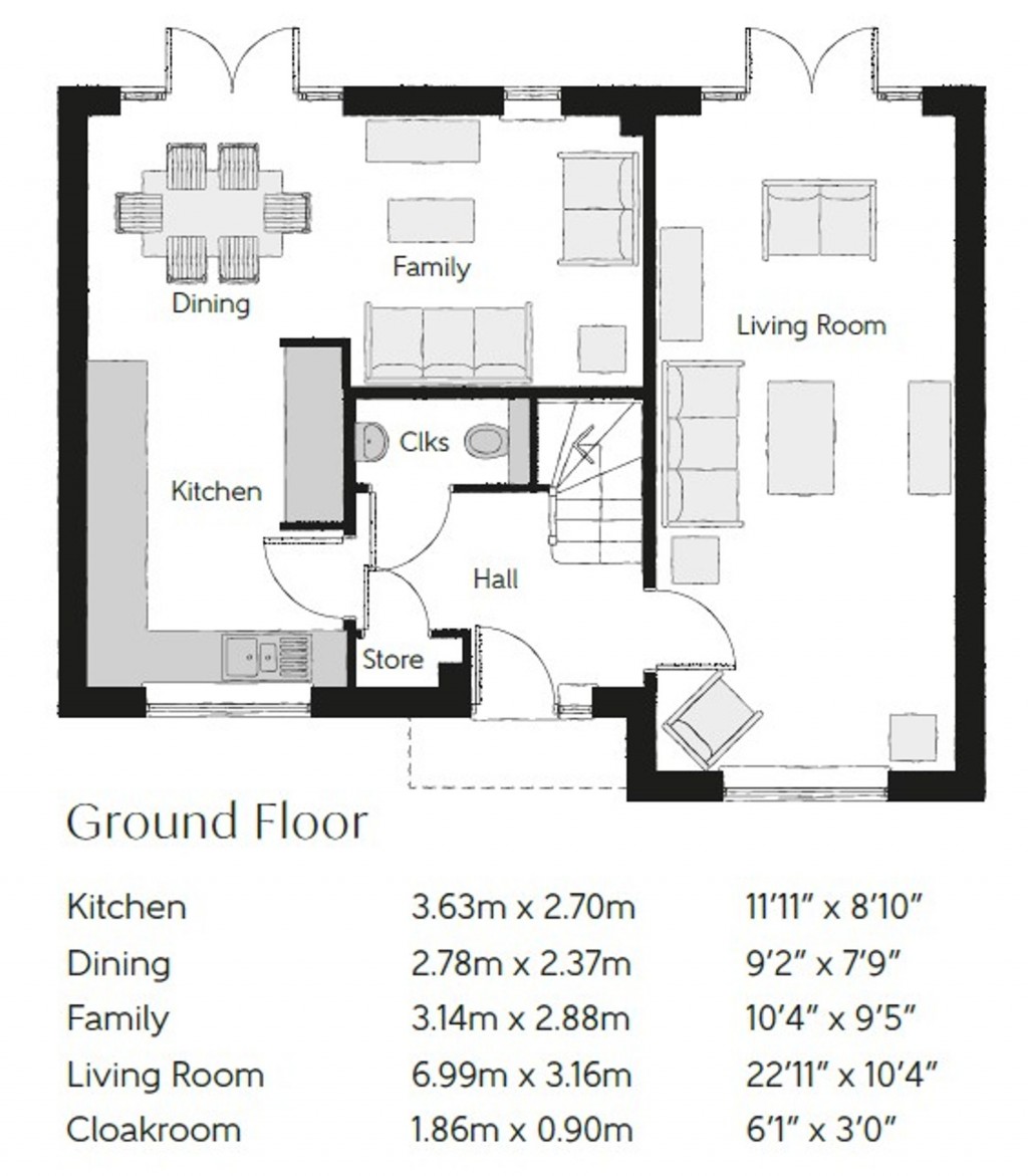 Floorplans For Shopwhyke Road, Chichester, PO20