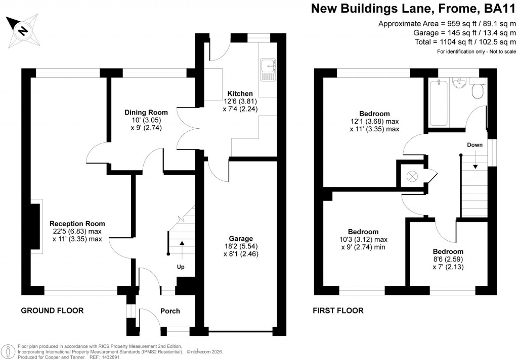 Floorplans For New Buildings Lane, Frome, Somerset