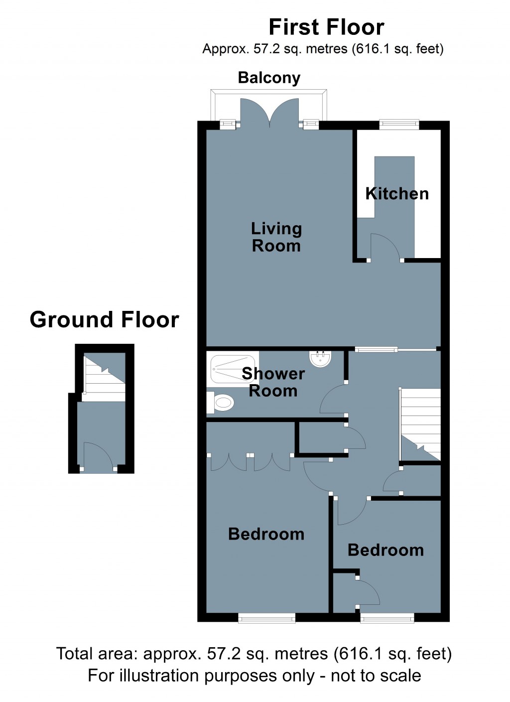 Floorplans For St Martins Way, Battle, East Sussex