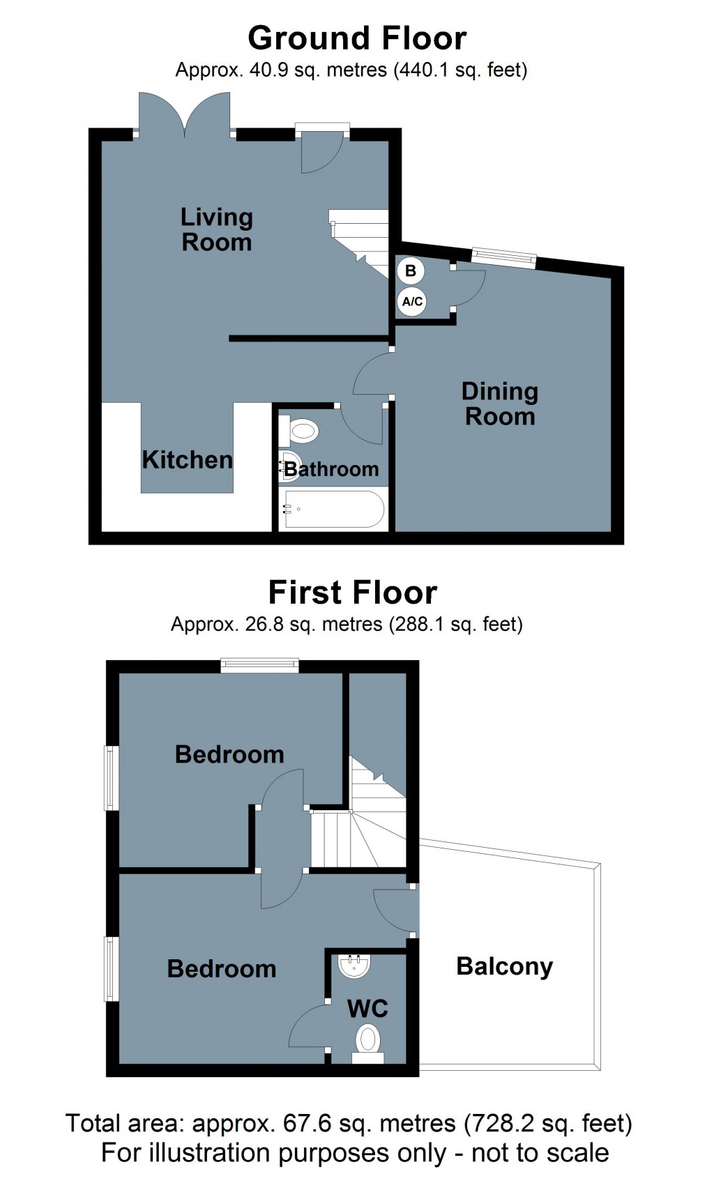 Floorplans For High Street, Battle, East Sussex