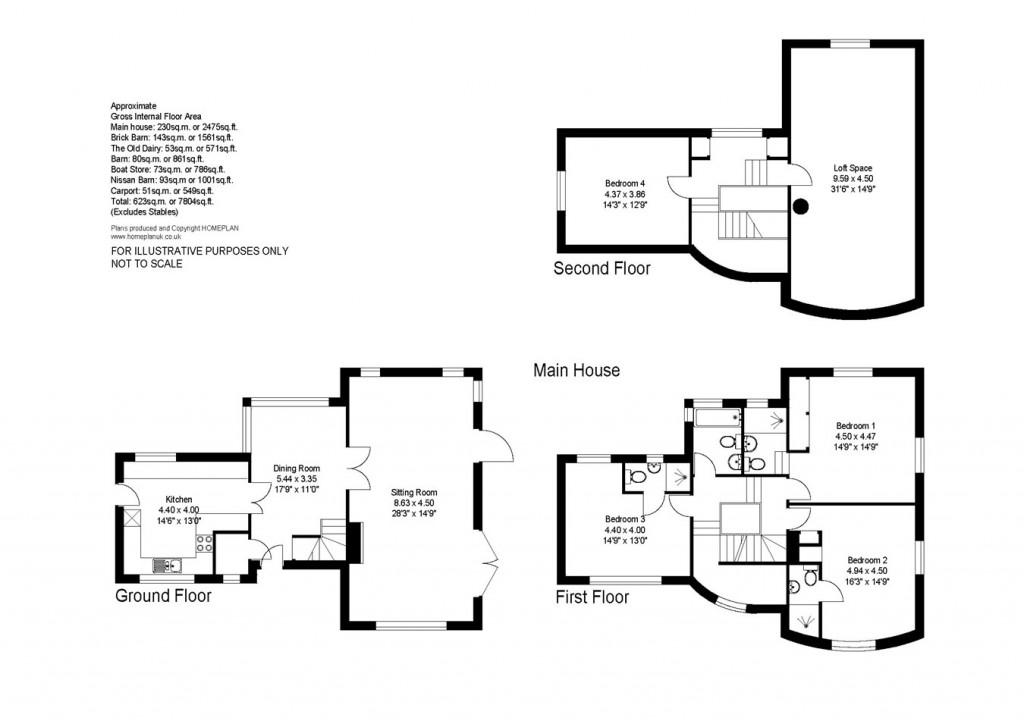 Floorplans For South Sway Lane, Sway, Lymington, SO41