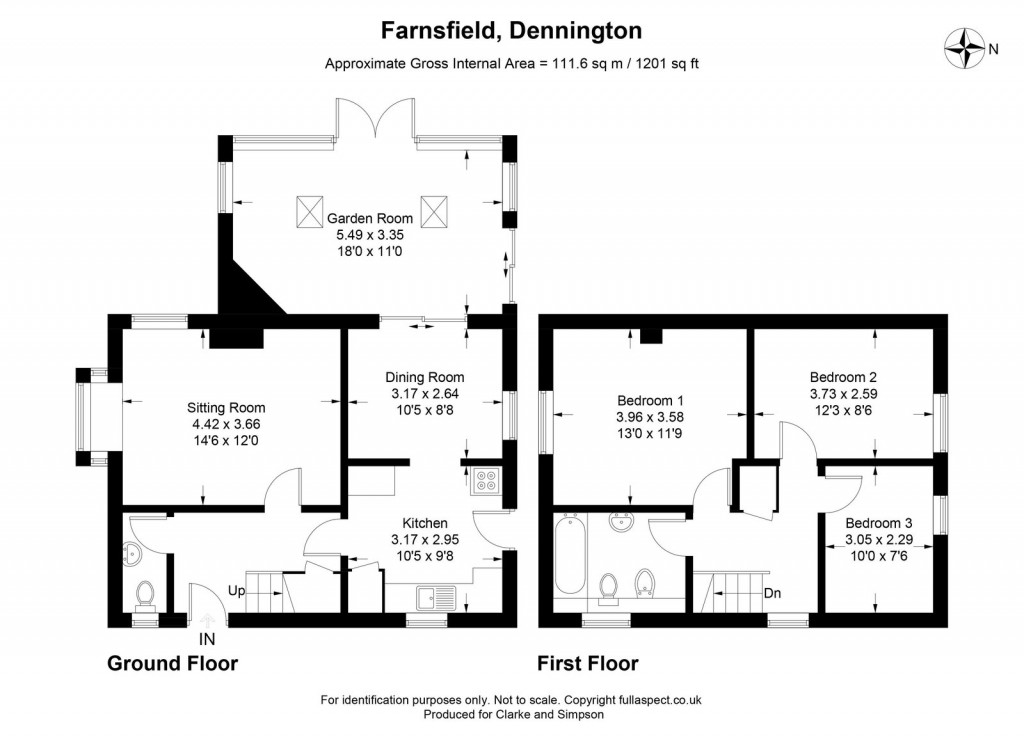 Floorplans For Dennington, Nr Framlingham, Suffolk