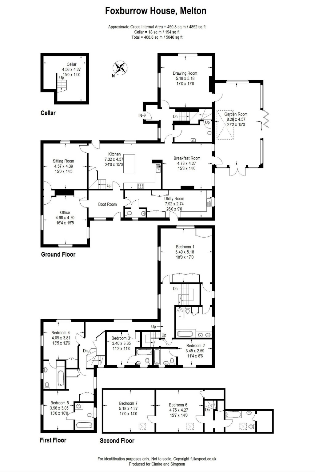 Floorplans For Melton, Nr Woodbridge, Suffolk