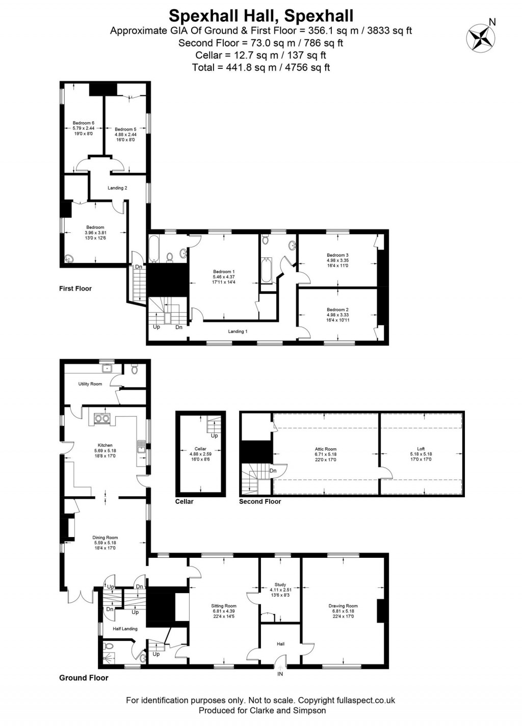Floorplans For Spexhall, Near Halesworth, Suffolk