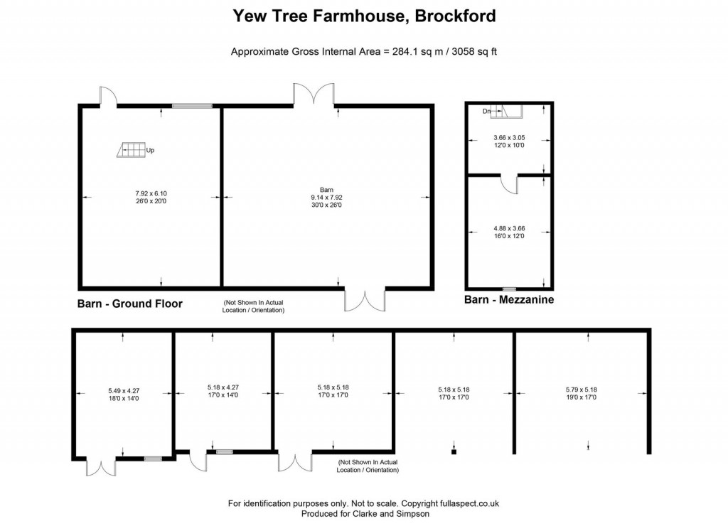 Floorplans For Brockford Street, Nr Stowmarket, Suffolk 