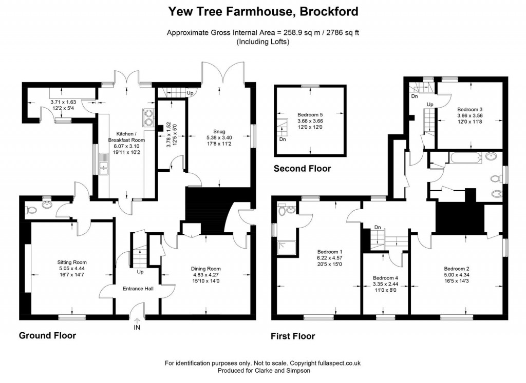 Floorplans For Brockford Street, Nr Stowmarket, Suffolk 