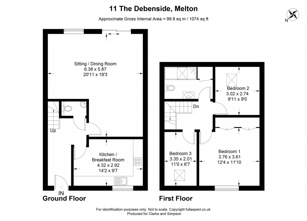 Floorplans For Melton, Nr Woodbridge, Suffolk