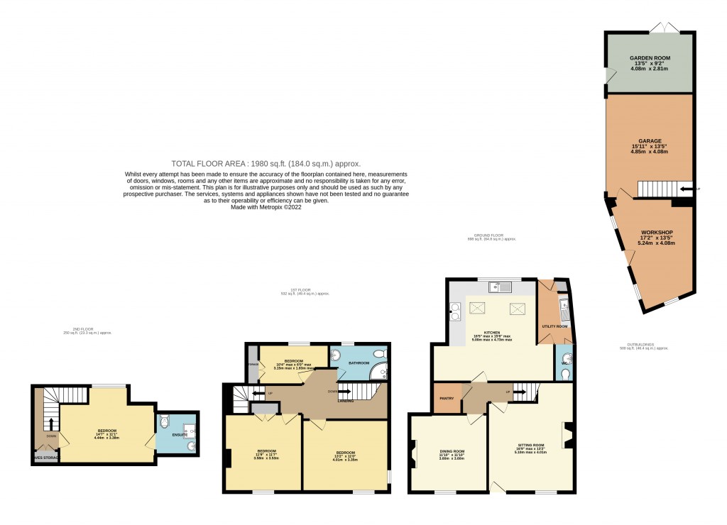 Floorplans For Glanville Road, Wedmore, Somerset