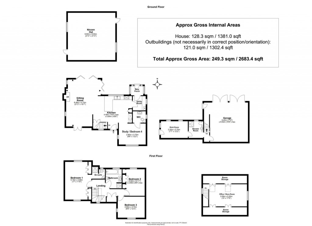 Floorplans For Holly Lane, Pilley, Lymington, SO41