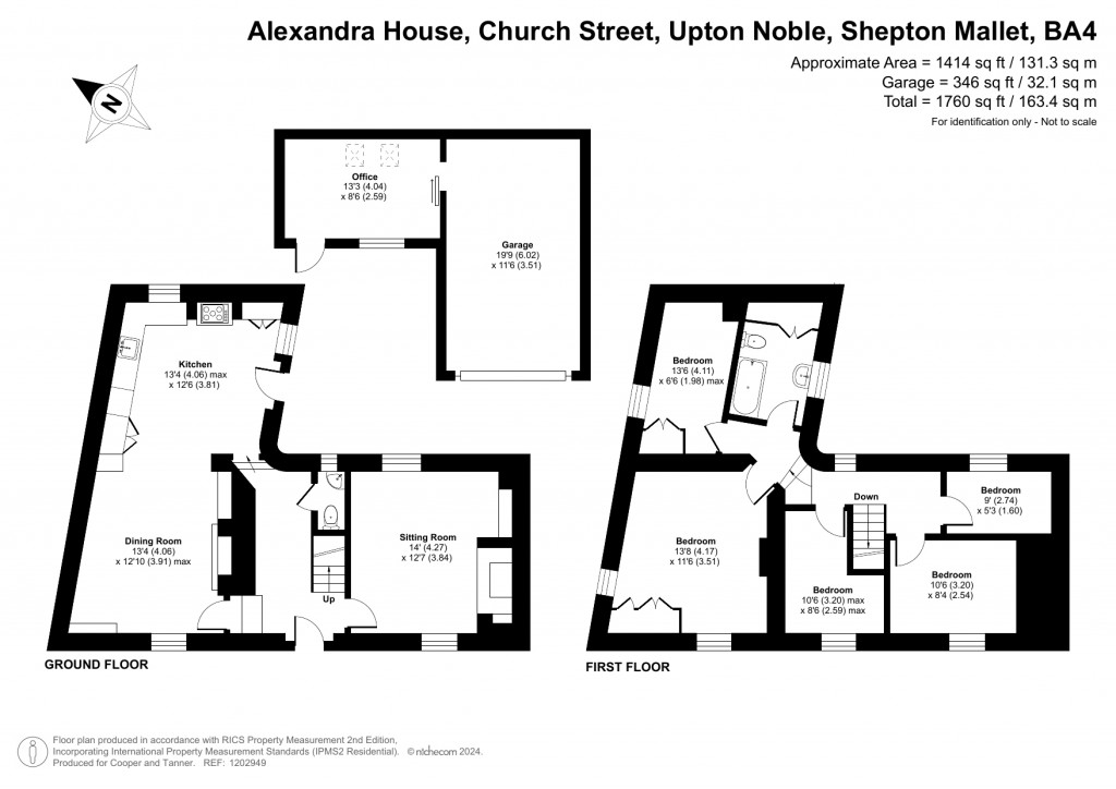 Floorplans For Upton Noble, Somerset