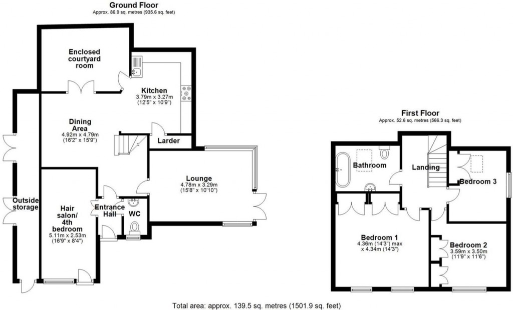 Floorplans For Meeting House Lane, Ringwood, BH24