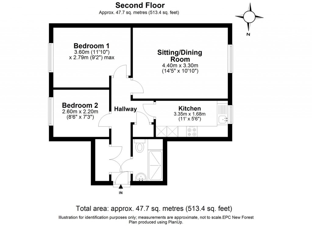 Floorplans For New Street, Lymington, SO41