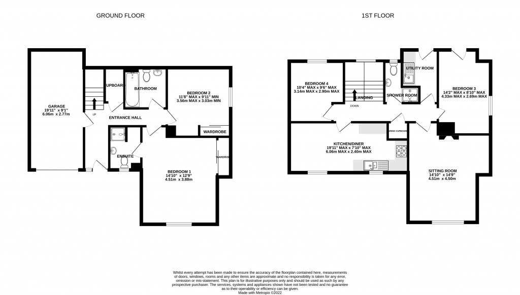 Floorplans For Glastonbury, Somerset