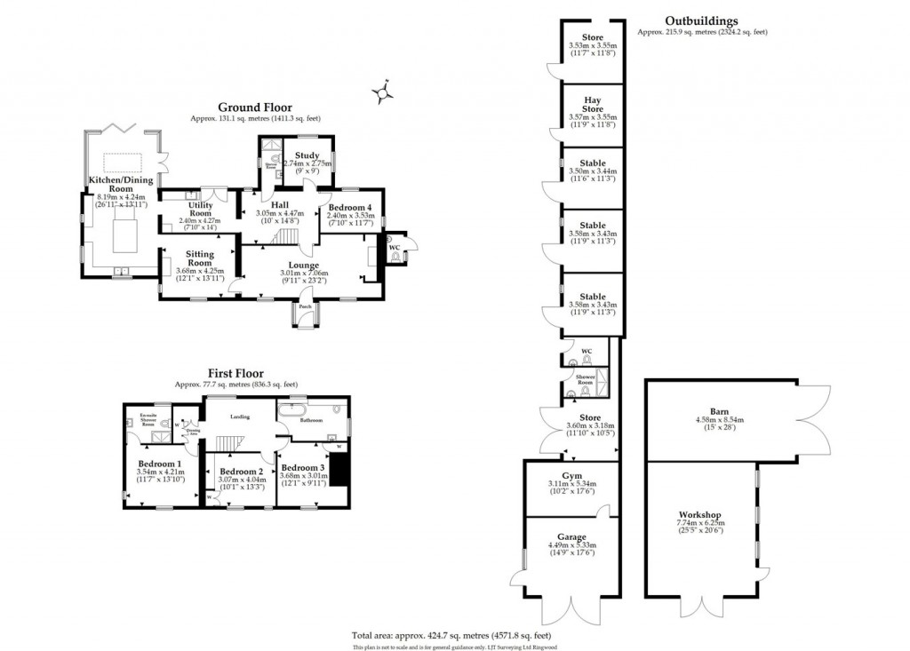 Floorplans For Cowpitts Lane, Ringwood, BH24