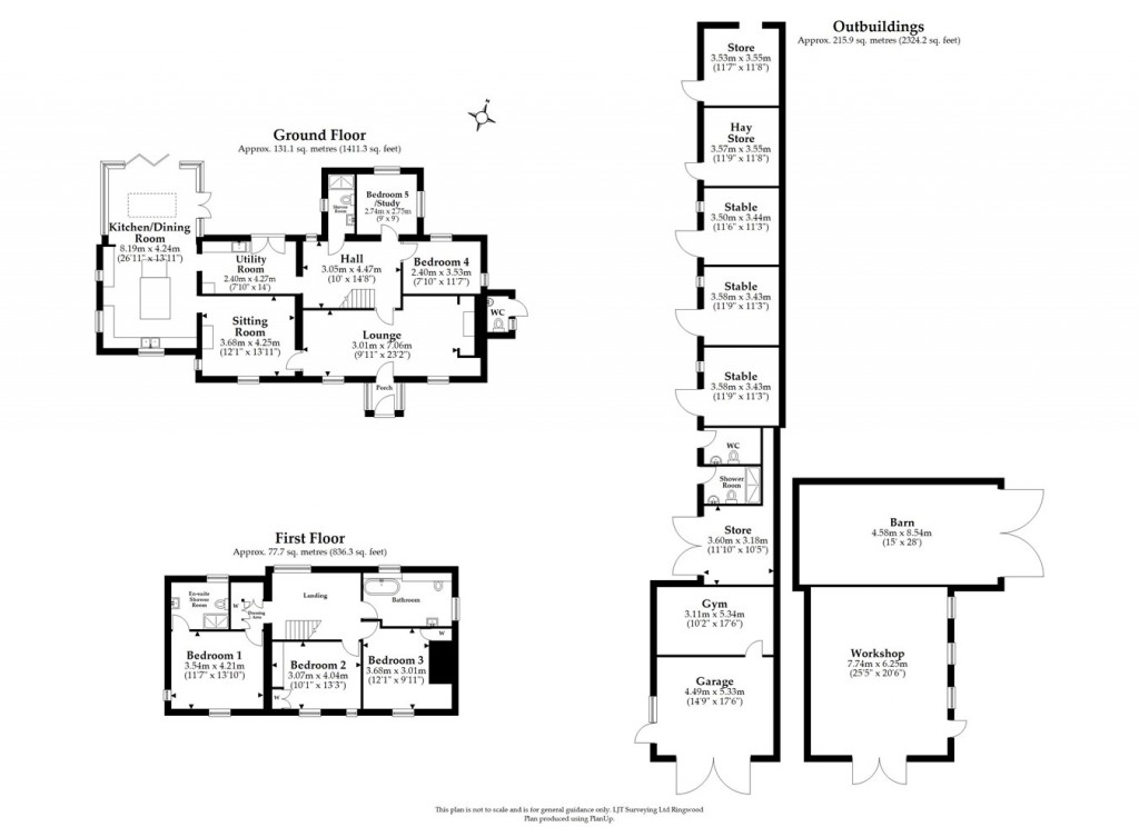 Floorplans For Cowpitts Lane, Ringwood, BH24