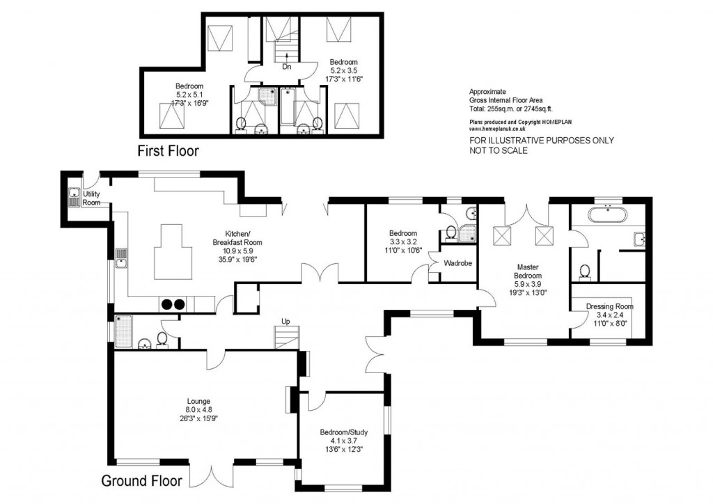 Floorplans For Holmsley Road, Wootton, BH25