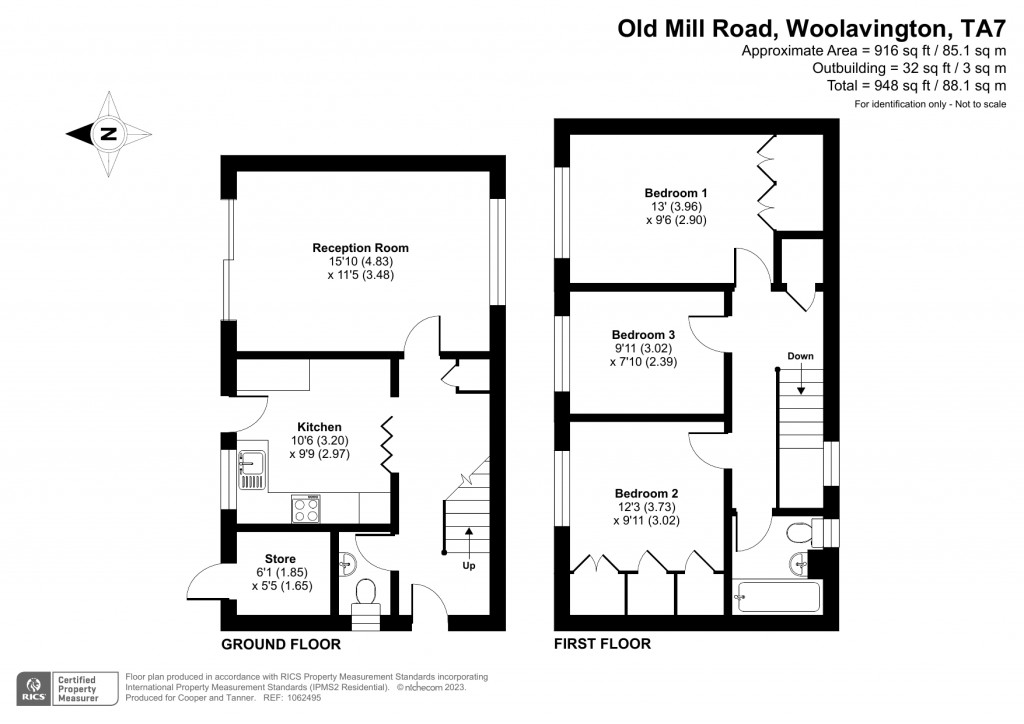 Floorplans For Old Mill Road, Woolavington, Somerset