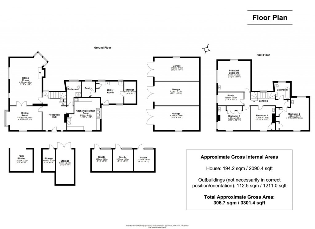Floorplans For South Weirs, Brockenhurst, SO42