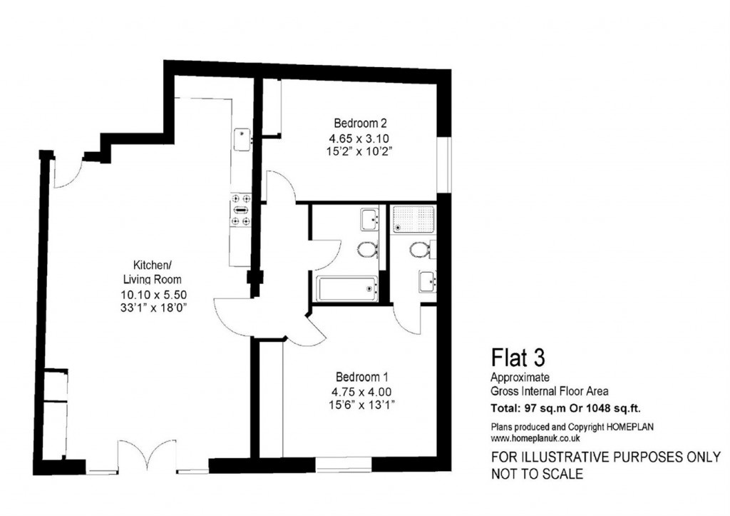 Floorplans For New Street, Lymington, SO41