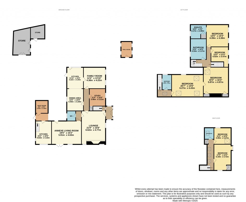 Floorplans For Biddisham, Axbridge, Somerset