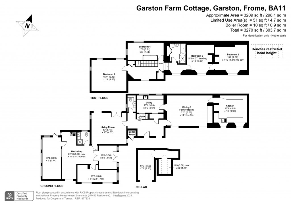 Floorplans For Garston, Frome, Somerset