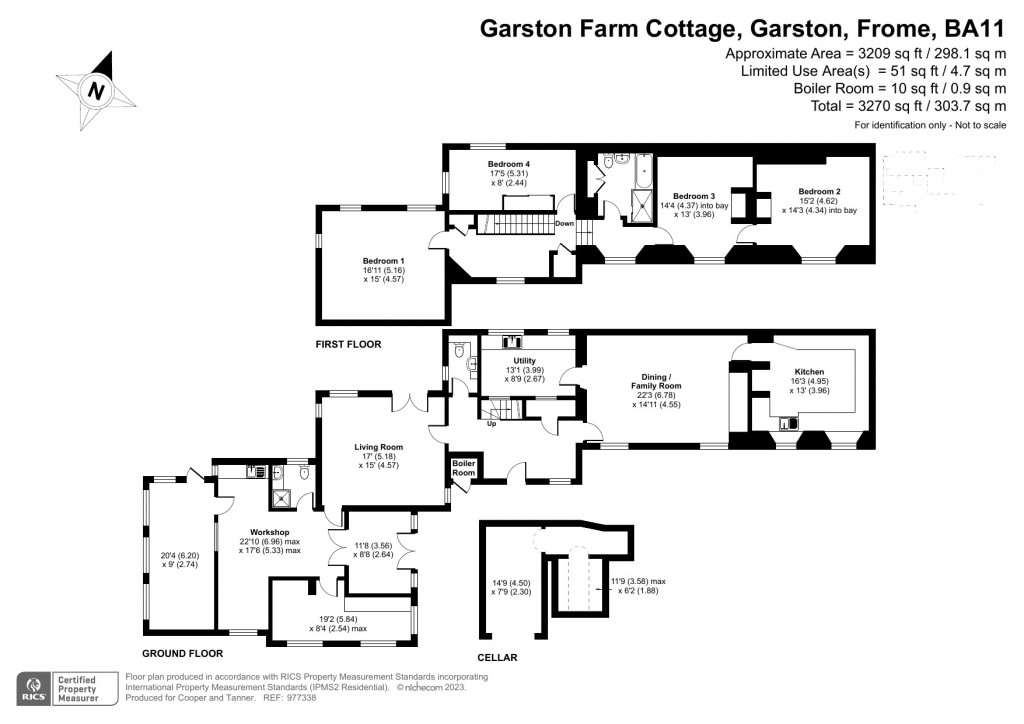 Floorplans For Garston, Frome, Somerset