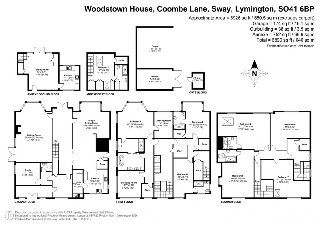 Floorplans For Coombe Lane, Sway, Lymington, SO41