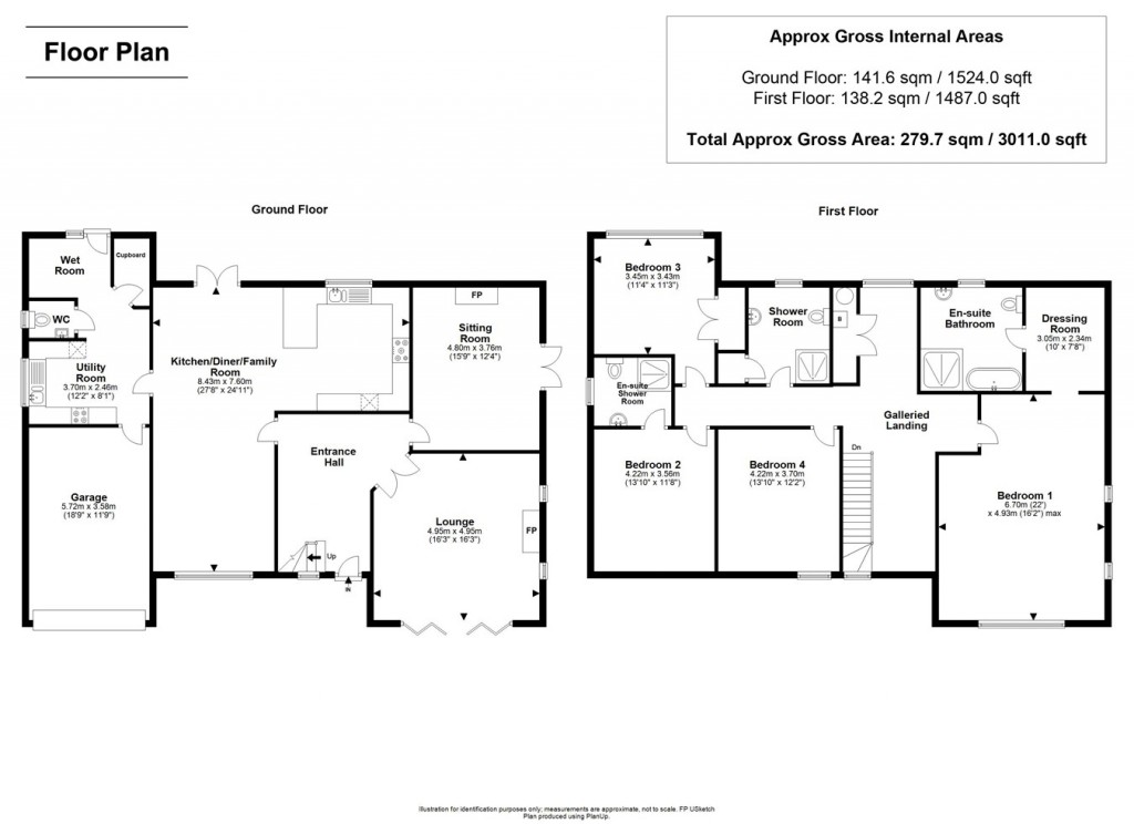 Floorplans For North Weirs, Brockenhurst, SO42