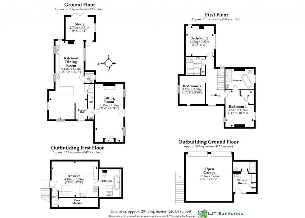 Floorplans For Bisterne Close, Burley, Ringwood, BH24